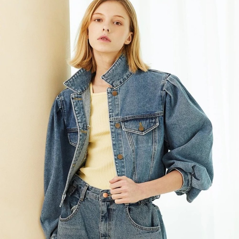 Storets | Camila Cropped Denim Jacket